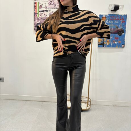 Pantalone in ecopelle