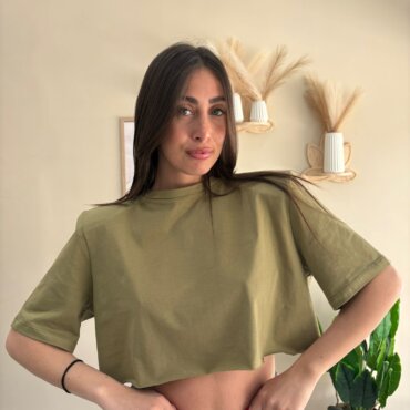 T-shirt crop just