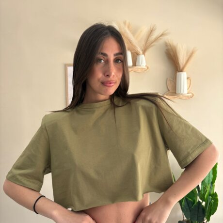 T-shirt crop just